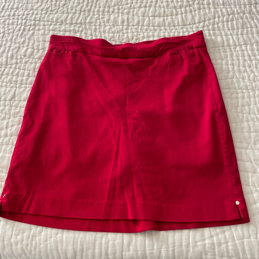 Red skort size 16